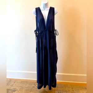 Malia Mills navy swim cover-up small